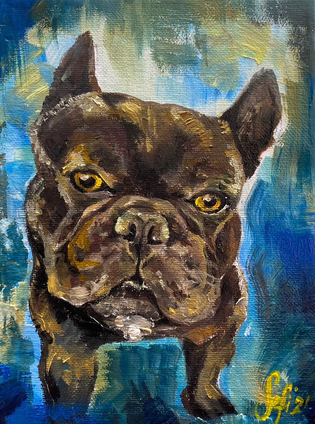 Buddy -  Original Oil Painting - 8x6 inches