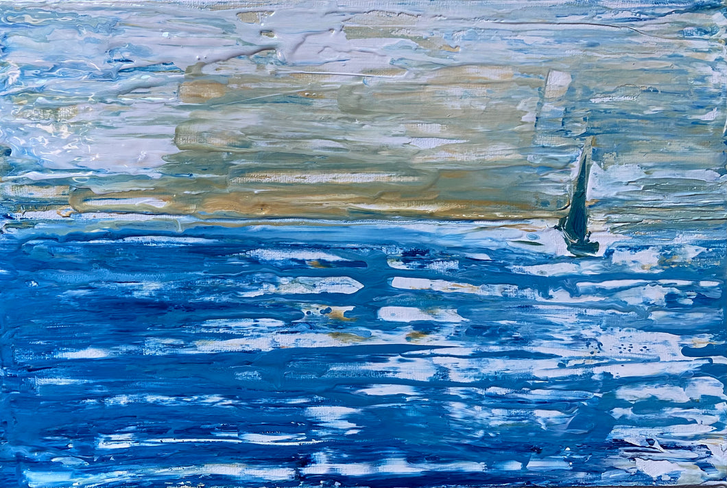 A Sail -  Original Oil Painting - 8x6 inches